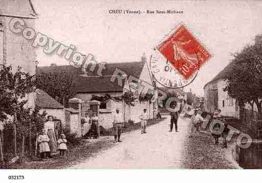 Ville de CHEU, carte postale ancienne