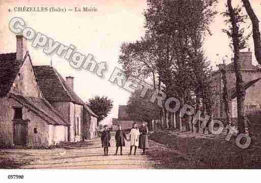 Ville de CHEZELLES, carte postale ancienne