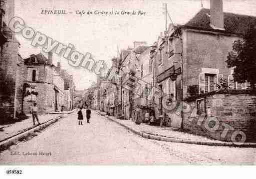 Ville de EPINEUIL, carte postale ancienne