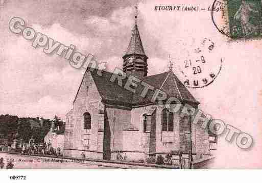 Ville de ETOURVY, carte postale ancienne