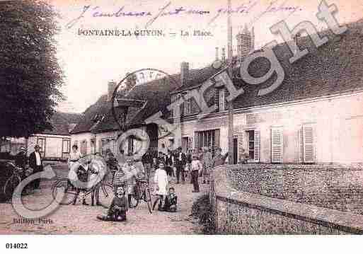 Ville de FONTAINELAGUYON, carte postale ancienne