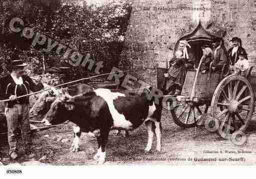 Ville de GUEMENESURSCORFF, carte postale ancienne