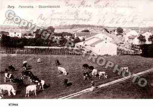 Ville de JURY, carte postale ancienne