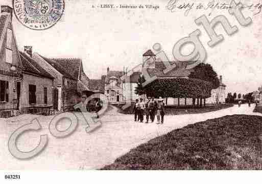 Ville de LISSY, carte postale ancienne