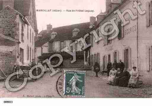 Ville de MARCILLATENCOMBRAILLE, carte postale ancienne