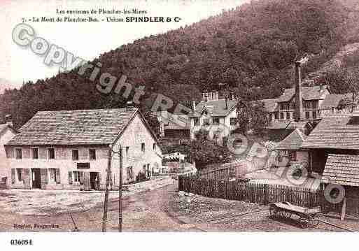 Ville de PLANCHERLESMINES, carte postale ancienne