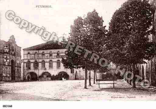 Ville de PUYMIROL, carte postale ancienne