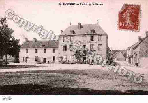 Ville de SAINTSAULGE, carte postale ancienne