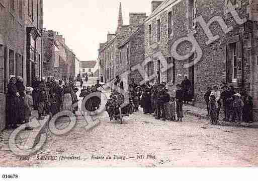 Ville de SANTEC, carte postale ancienne