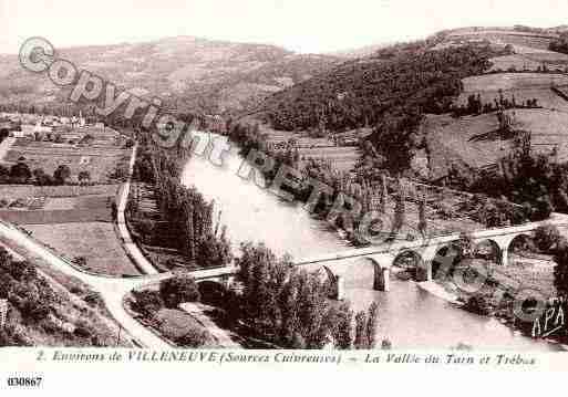 Ville de VILLENEUVESURTARN, carte postale ancienne