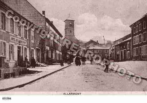 Ville de ALLARMONT, carte postale ancienne