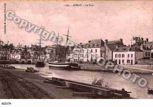 Ville de AURAY, carte postale ancienne