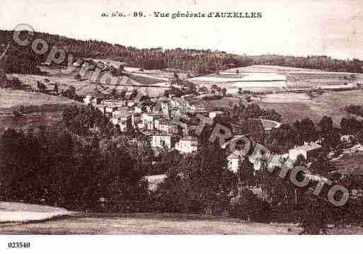 Ville de AUZELLES, carte postale ancienne