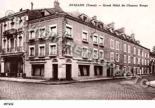 Ville de AVALLON, carte postale ancienne