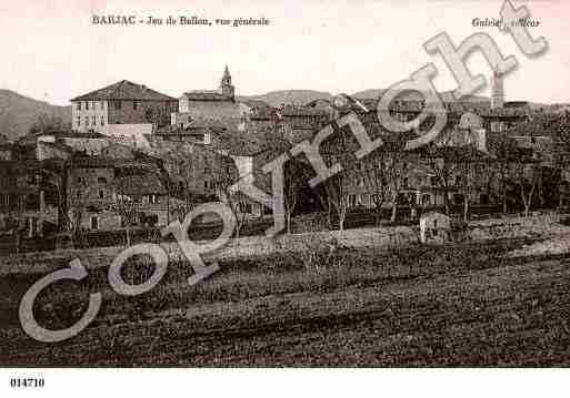 Ville de BARJAC, carte postale ancienne