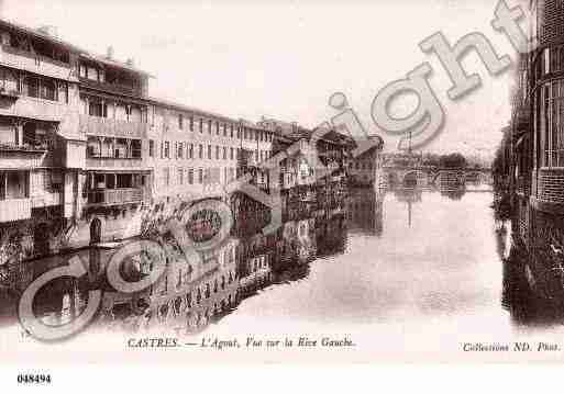 Ville de CASTRES, carte postale ancienne