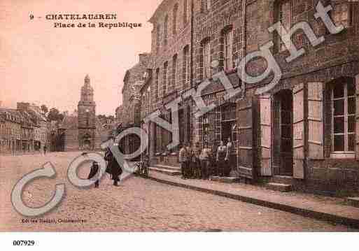 Ville de CHATELAUDREN, carte postale ancienne