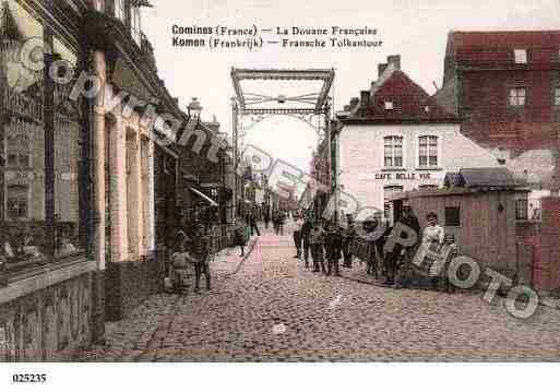 Ville de COMINES, carte postale ancienne