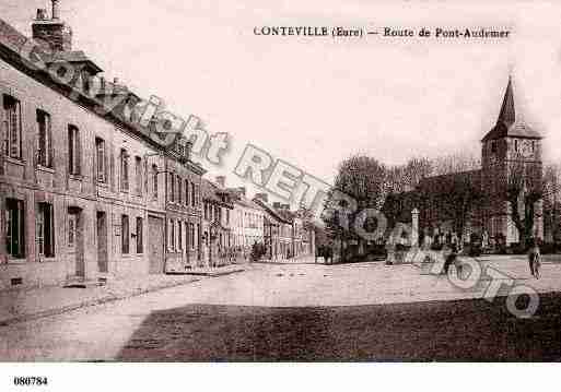 Ville de CONTEVILLE, carte postale ancienne