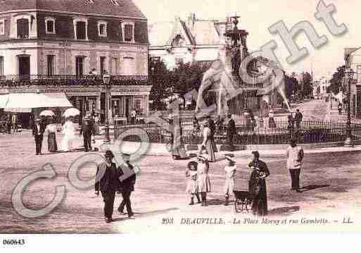 Ville de DEAUVILLE, carte postale ancienne