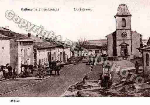 Ville de HALLOVILLE, carte postale ancienne