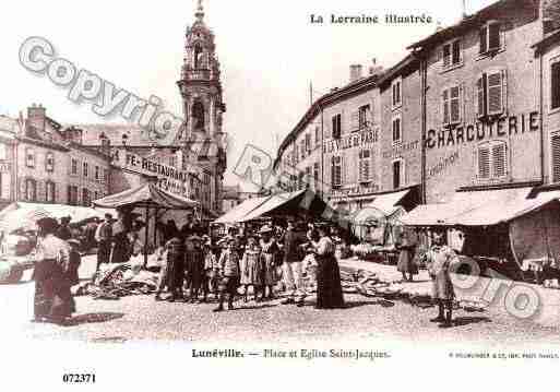Ville de LUNEVILLE, carte postale ancienne