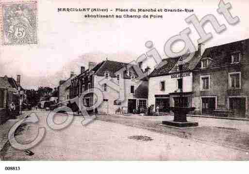 Ville de MARCILLATENCOMBRAILLE, carte postale ancienne