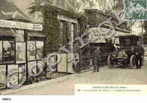 Ville de NERISLESBAINS, carte postale ancienne