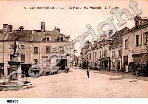 Ville de ROSIERS(LES), carte postale ancienne