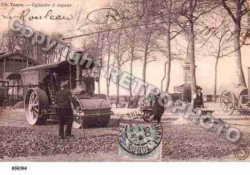 Ville de TOURS, carte postale ancienne