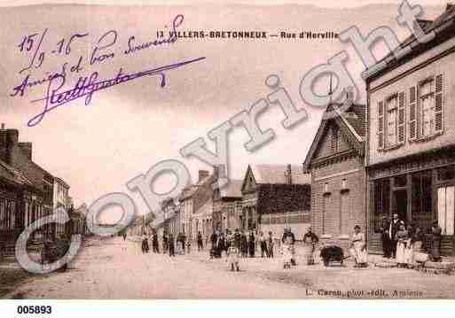 Ville de VILLERSBRETONNEUX, carte postale ancienne