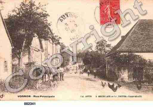 Ville de VOSNON, carte postale ancienne