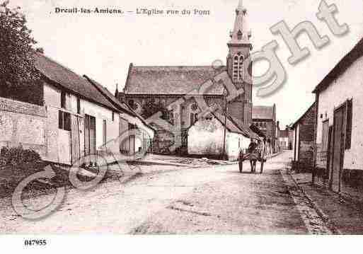 Ville de DREUILLESAMIENS, carte postale ancienne