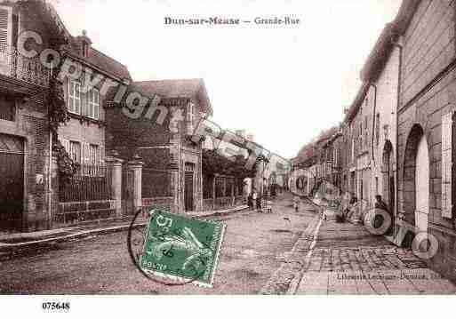 Ville de DUNSURMEUSE, carte postale ancienne