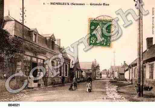 Ville de HOMBLEUX, carte postale ancienne