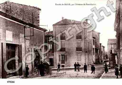 Ville de MANE, carte postale ancienne