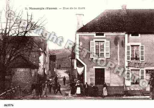 Ville de MASSANGISCIVRY, carte postale ancienne
