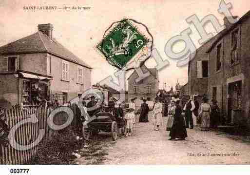 Ville de SAINTLAURENTSURMER, carte postale ancienne