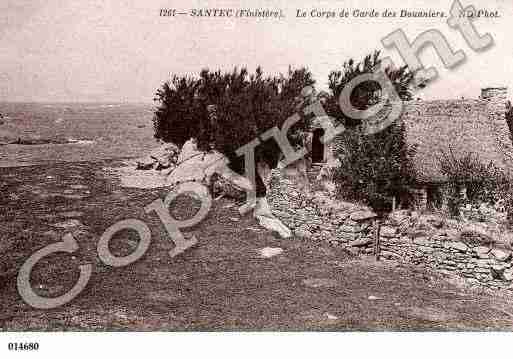 Ville de SANTEC, carte postale ancienne