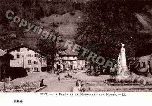 Ville de SIXT, carte postale ancienne