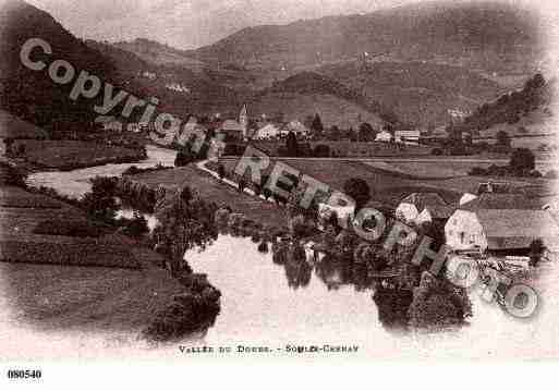 Ville de SOULCECERNAY, carte postale ancienne