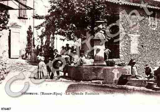 Ville de VILLENEUVE, carte postale ancienne