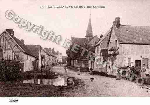 Ville de VILLENEUVELESSABLONSETLEROY, carte postale ancienne