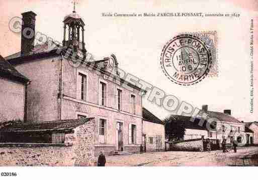 Ville de ARCISLEPONSART, carte postale ancienne