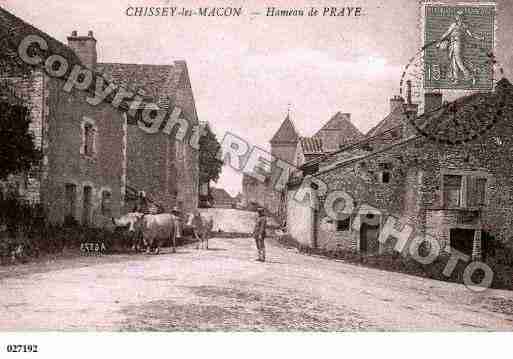 Ville de CHISSEYLESMACON, carte postale ancienne