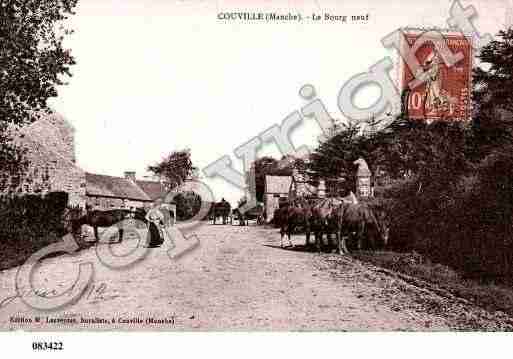 Ville de COUVILLE, carte postale ancienne
