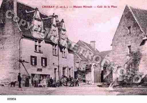 Ville de CRISSAYSURMANSE, carte postale ancienne