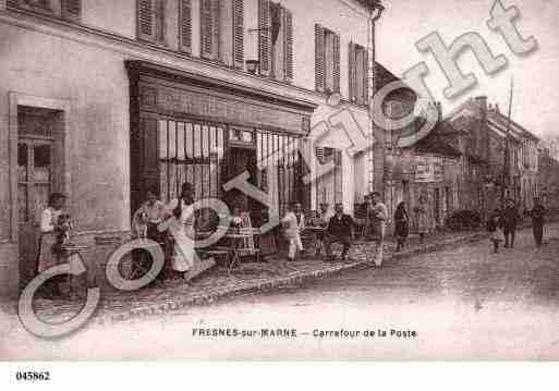 Ville de FRESNESSURMARNE, carte postale ancienne