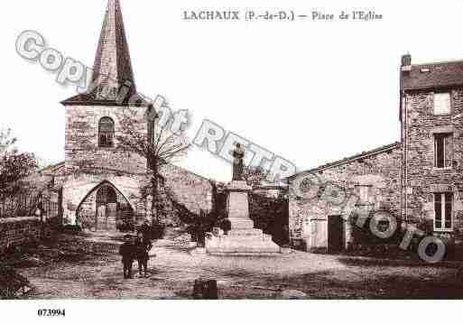 Ville de LACHAUX, carte postale ancienne