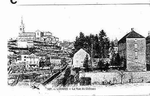 Ville de LORMES, carte postale ancienne